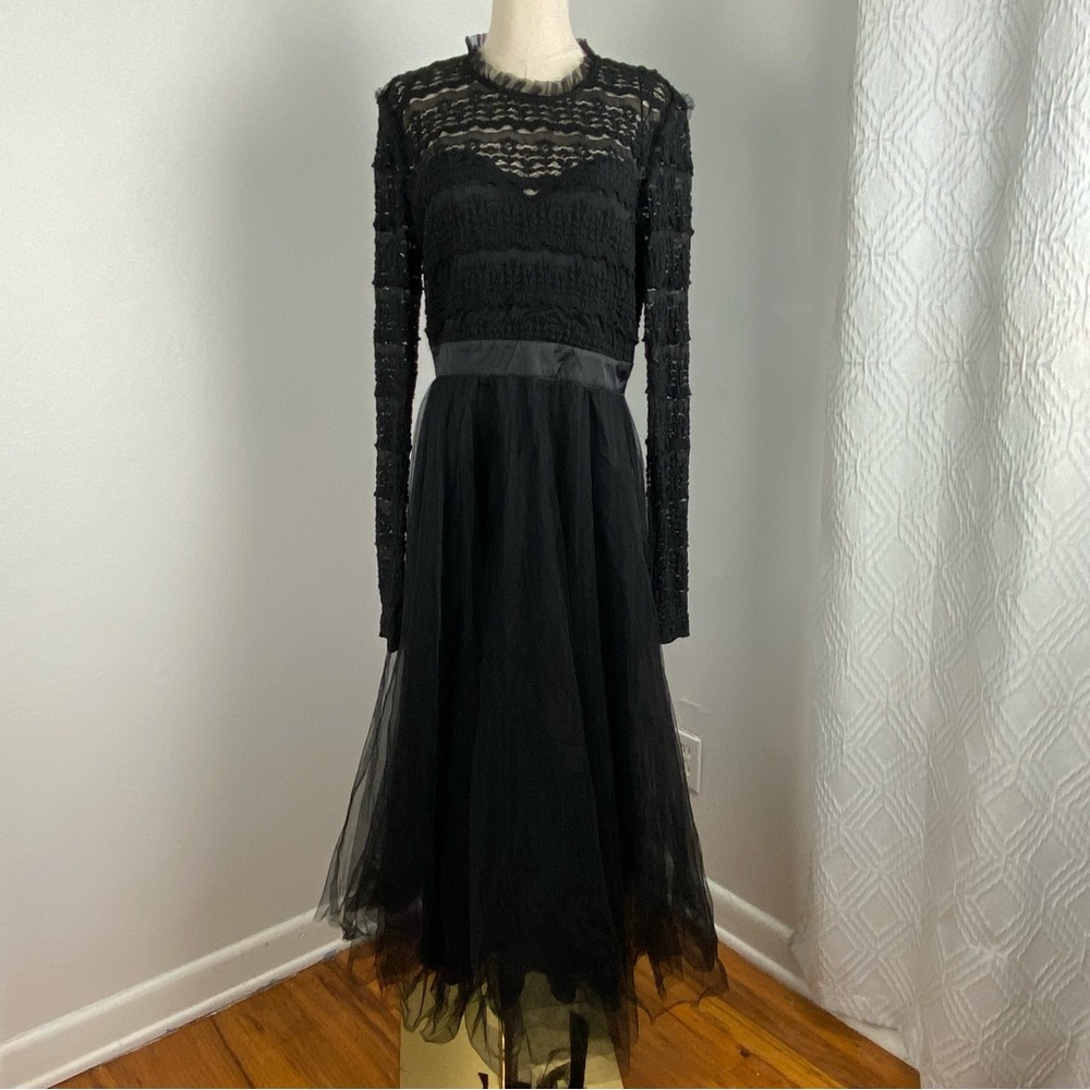Baltic Borne Lonnie Tulle Lace Midi Dress Whimsigoth Romantic Witchy Fairy Large
